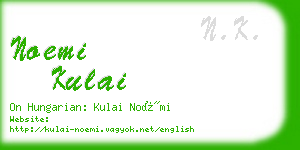 noemi kulai business card